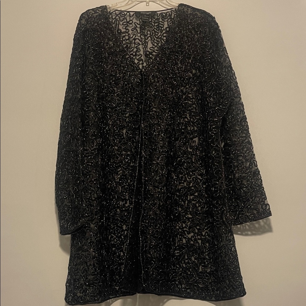 Elegant Black Lace Blouse
